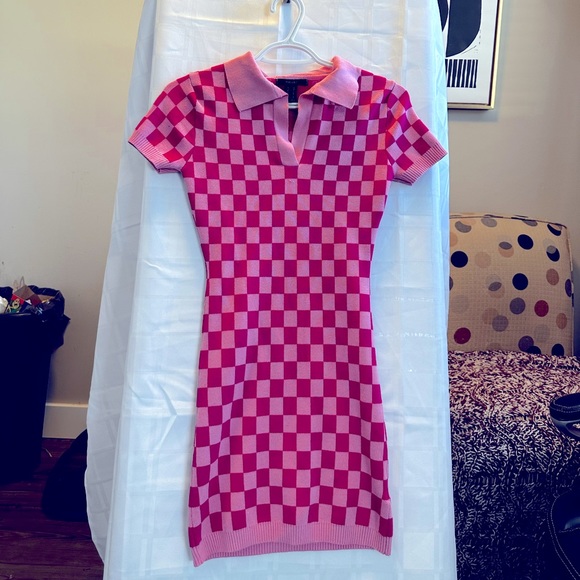 Collar Mini Sweater Dress - Picture 3 of 5